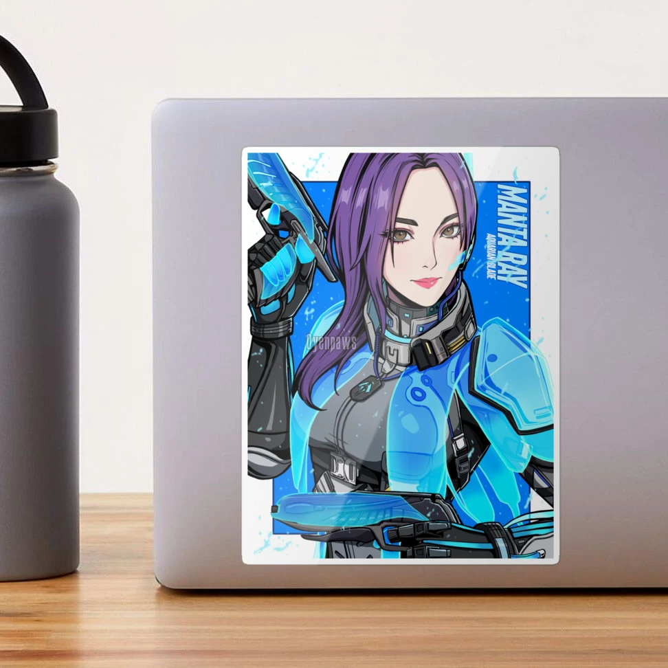 Manta Ray Aquarian Blade Sticker for Sale by Oyenpaws | Redbubble