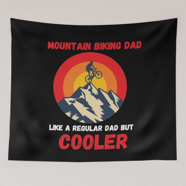 Item preview, mountain biking dad like a regular dad but cooler designed and sold by ArtShotss.