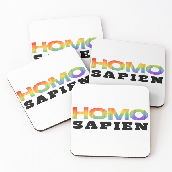 Item preview, HOMO SAPIEN GAY PRIDE | RAINBOW HOMO SAPIEN | FUNNY PRIDE DESIGN designed and sold by Festive Feminist.