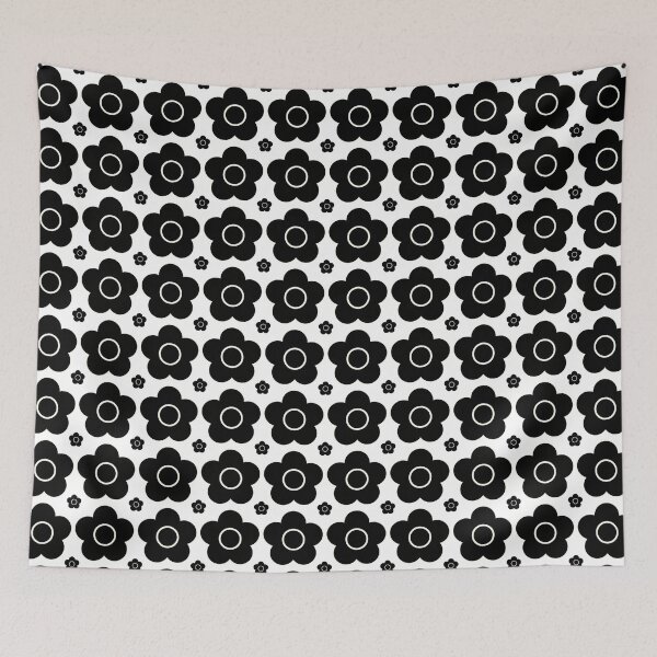 Aperçu de l'œuvre Floral 2tone 60s répéter le motif de fleurs Retro Mod cocarde créée et vendue par ModSupporters.
