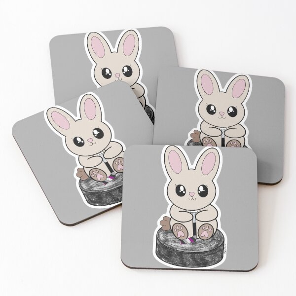 Item preview, Puck Bunny (Asexual / Ace) designed and sold by Art by Jessica Beroldi.