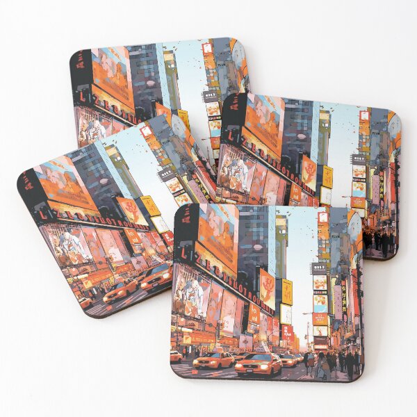 Artikelvorschau, New York City, Times Square und seine Taxis entworfen und verkauft von Skynotik.