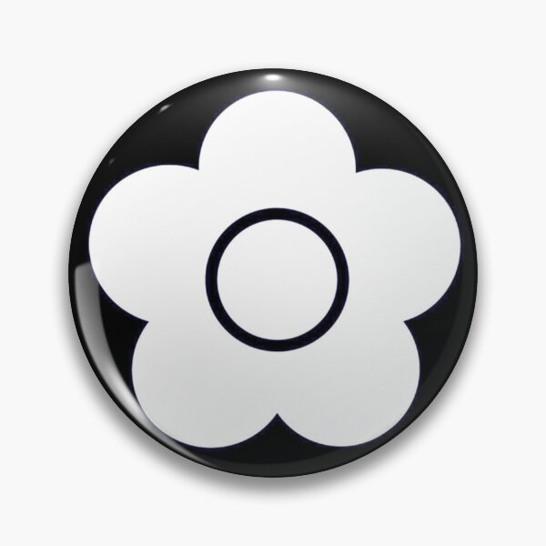 Item preview, Alt Floral 2tone 60s repeat flower pattern Retro Mod roundel designed and sold by ModSupporters.
