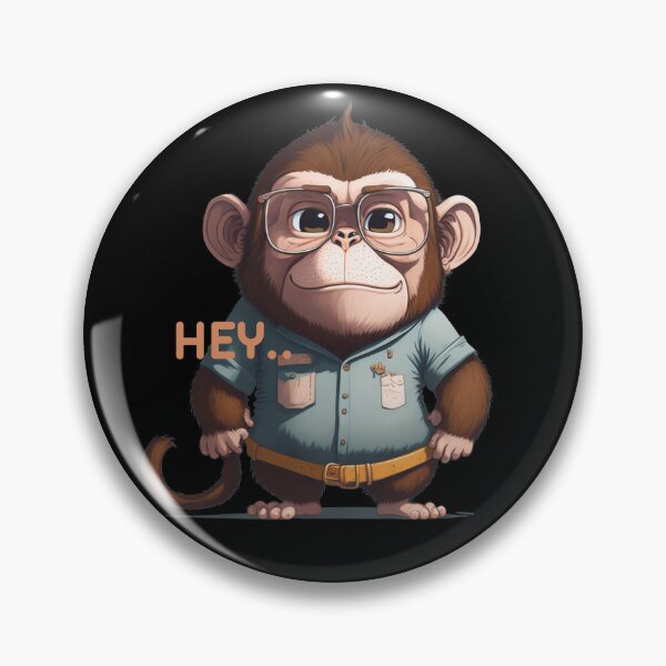 Item preview, Cute and Cheeky: The Hey-Wearing Monkey designed and sold by hudaG.