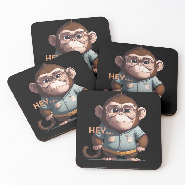 Item preview, Cute and Cheeky: The Hey-Wearing Monkey designed and sold by hudaG.