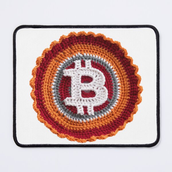 Item preview, Crocheted Bitcoin: Colorful Cryptocurrency designed and sold by salarkoshop.