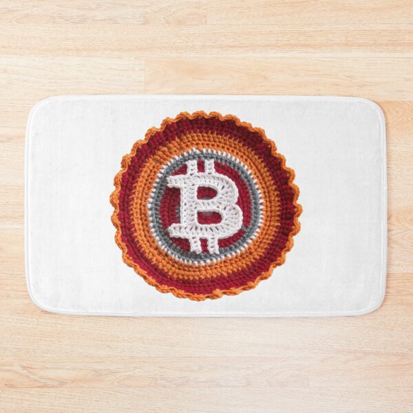Item preview, Crocheted Bitcoin: Colorful Cryptocurrency designed and sold by salarkoshop.