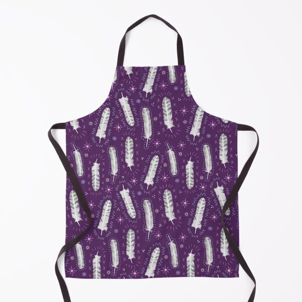 Item preview, Snowy Owl Feathers on Deep Violet Purple designed and sold by Brittany Lane Allen.