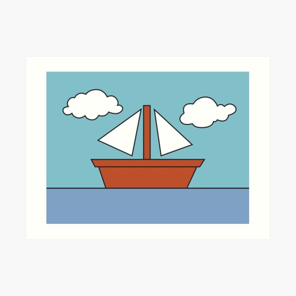 Simpsons Boat Art Print