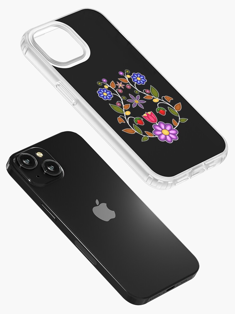 Ojibwe Flowers, Colored Anishinaabe Floral Pattern. iPhone Case for Sale  by ArtByAmiox