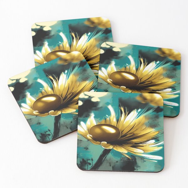 Item preview, Pearl Centered Flower with Yellow Leaves designed and sold by deniselynnimage.