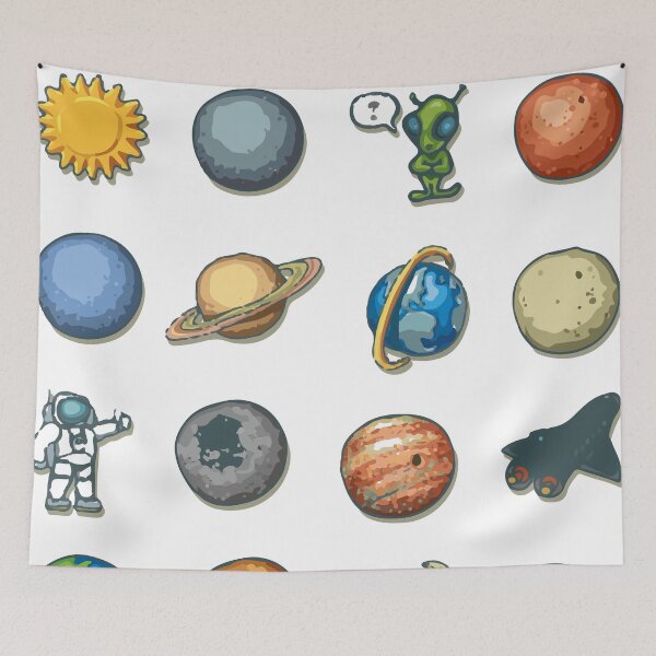 Item preview, Planets Colour Classic T-Shirt and sticker designed and sold by ZacreaDesigns.