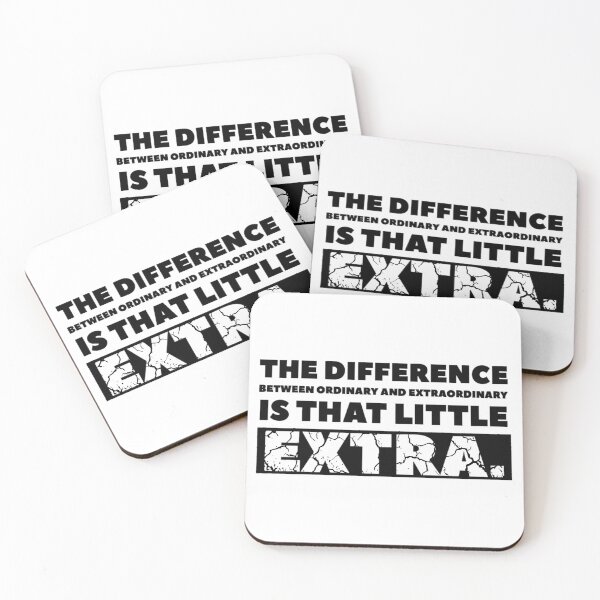 Item preview, The difference between ordinary and extraordinary is that little extra. (distressed) designed and sold by KingsManKind.