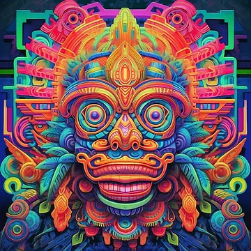 Artwork thumbnail, Abstract Aztec Patterns by Desfix