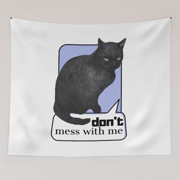 Item preview, Don't mess with me | Black Cat designed and sold by natalillu.
