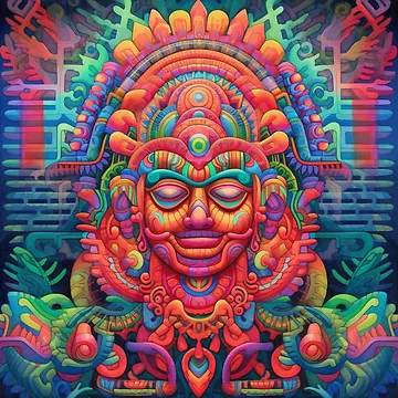 Artwork thumbnail, Abstract Aztec Patterns by Desfix