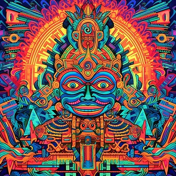 Artwork thumbnail, Abstract Aztec Patterns by Desfix