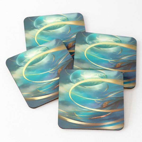Item preview, Golden Circular with Aqua Colored Sky designed and sold by deniselynnimage.