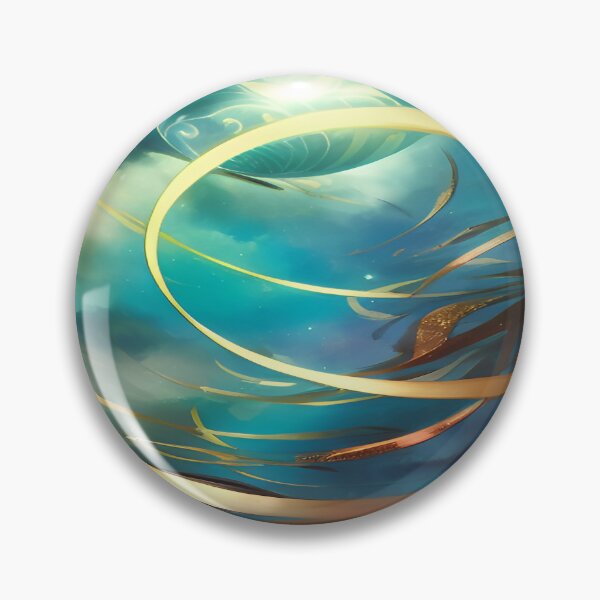 Item preview, Golden Circular with Aqua Colored Sky designed and sold by deniselynnimage.