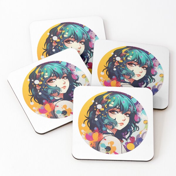 Item preview, Vibrant Anime Girl designed and sold by Ayzenstickers.