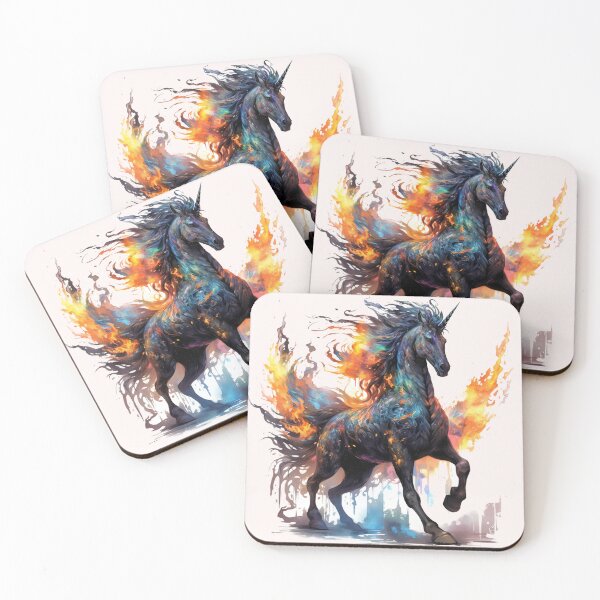 Item preview, Demon Unicorn designed and sold by Moth & Antler Media.