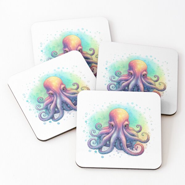Item preview, Rainbow Octopus designed and sold by Moth & Antler Media.