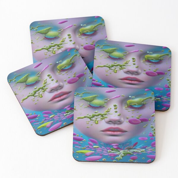 Item preview, Female Aqua Marine Blue Abstract designed and sold by deniselynnimage.
