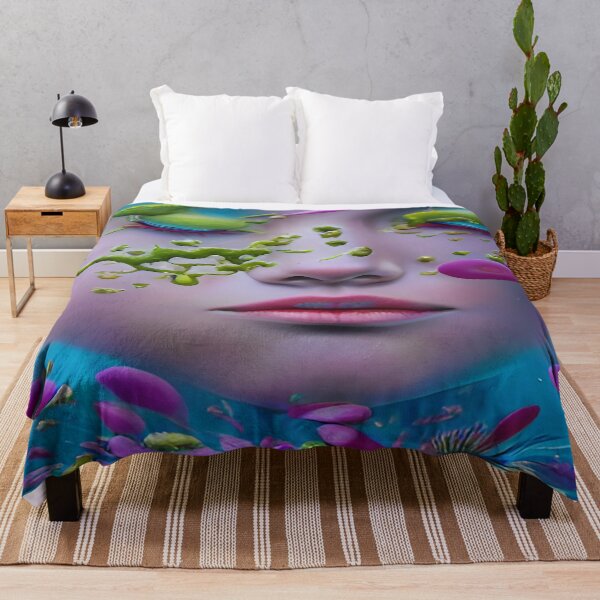 Item preview, Female Aqua Marine Blue Abstract designed and sold by deniselynnimage.