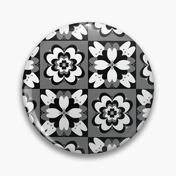 Item preview, Flower Pattern (white, black, grey)  designed and sold by Stephanie Hardy.