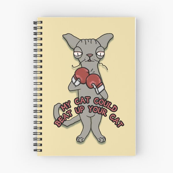 Item preview, Funny Boxing Cat - My Cat Could Beat Up Your Cat designed and sold by ViewerEqualsPhoton.