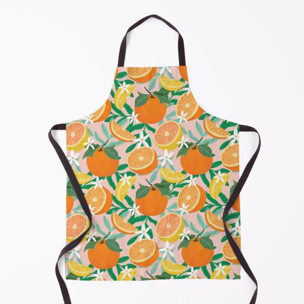 Item preview, Oranges and lemons fruit on pink designed and sold by Lindsay Marie Patterns.