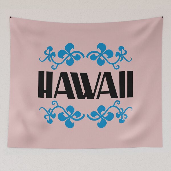 Item preview, HAWAII. VINTAGE STYLE. BLACK/BLUE. designed and sold by 5hertz.