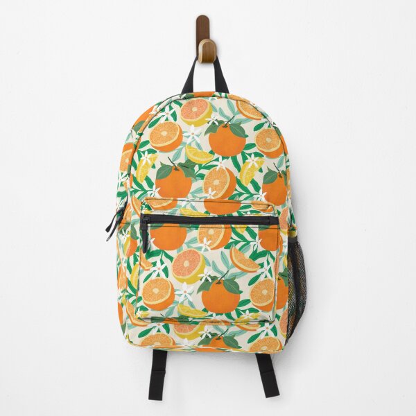 Item preview, Oranges and lemons fruit on cream designed and sold by Lindsay Marie Patterns.
