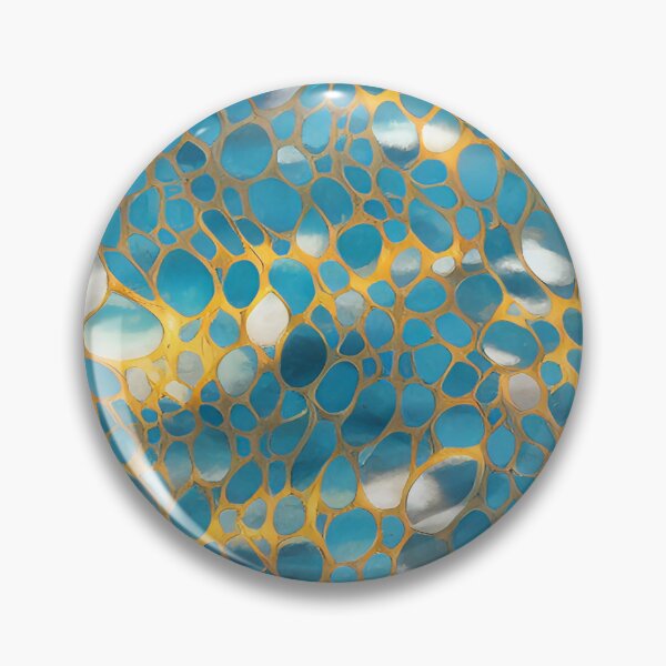 Item preview, Splashes of Turquoise Aqua and Yellow Gold Abstract Design designed and sold by deniselynnimage.