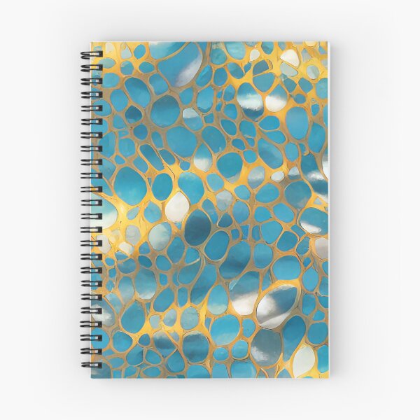 Item preview, Splashes of Turquoise Aqua and Yellow Gold Abstract Design designed and sold by deniselynnimage.