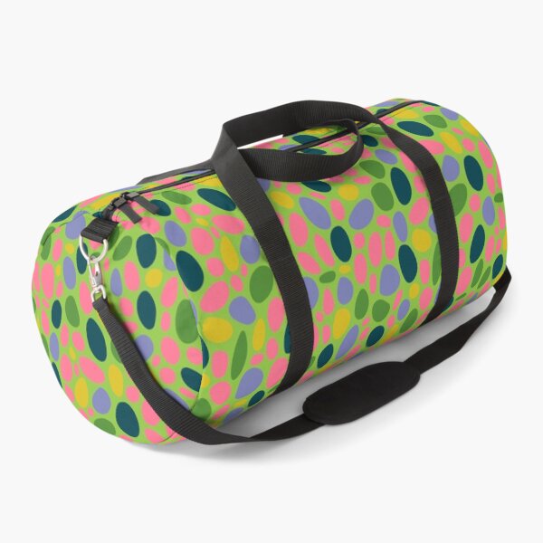 Item preview, PEBBLY BOTTOM Abstract Mid-Century Pebbles Minimalist Undersea Ocean Sea Texture Pattern in Pink Purple Teal Yellow on Green - UnBlink Studio by Jackie Tahara designed and sold by Jackie Tahara of UnBlink Studio.