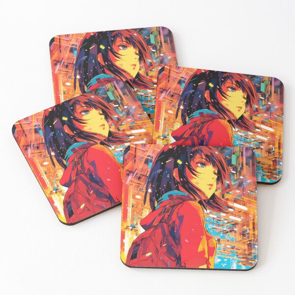 Item preview, anime girl with abstract background designed and sold by Clawsorrow.