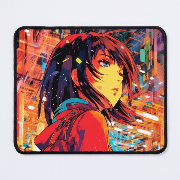 Item preview, anime girl with abstract background designed and sold by Clawsorrow.