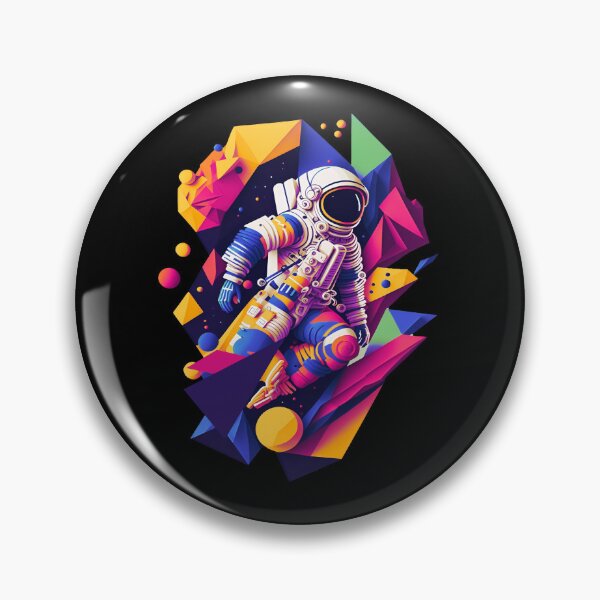Item preview, Abstract Astronaut - Geometric Astronaut with Bright Colors designed and sold by AnAzArt.