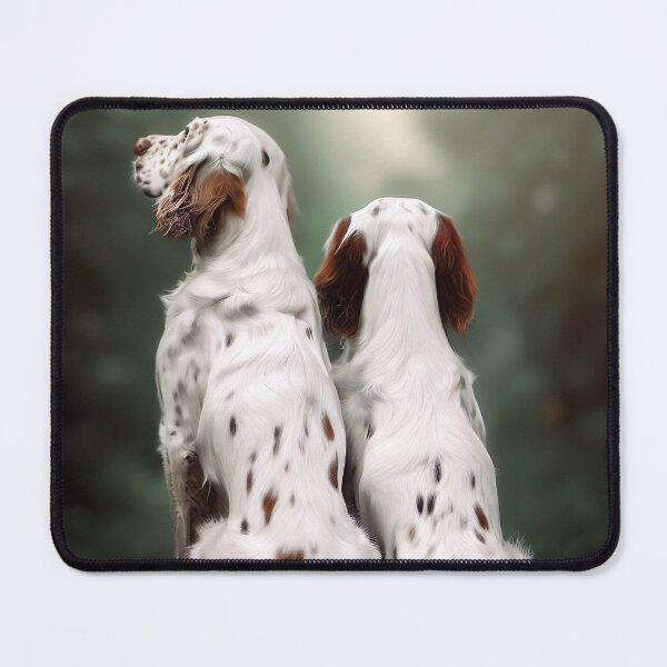 Item preview, Brother Reflection: White and Orange English Setters in Nature designed and sold by Woof-n-Wear.