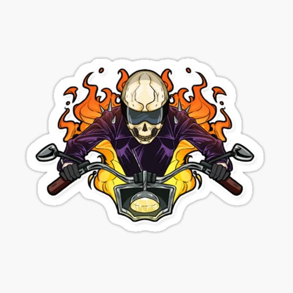 The Goth Rider Sticker
