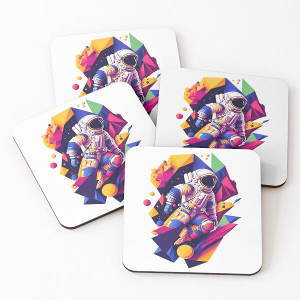 Item preview, Abstract Astronaut - Geometric Astronaut with Bright Colors designed and sold by AnAzArt.