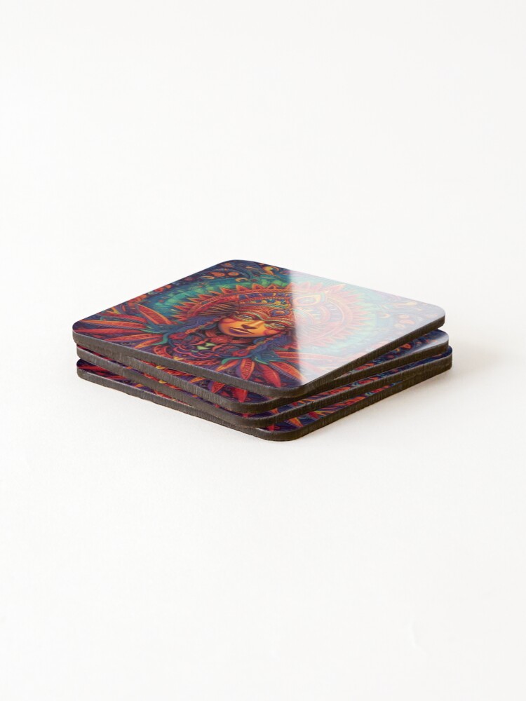 Thumbnail 4 of 5, Coasters (Set of 4), Abstract Aztec Patterns designed and sold by Desfix.