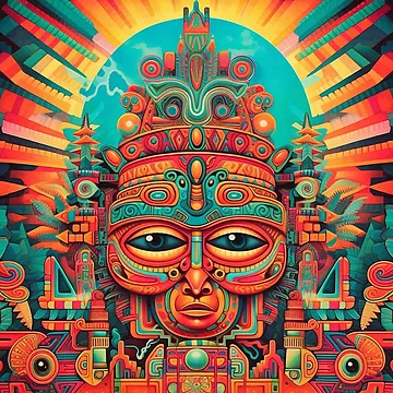 Artwork thumbnail, Abstract Aztec Patterns by Desfix