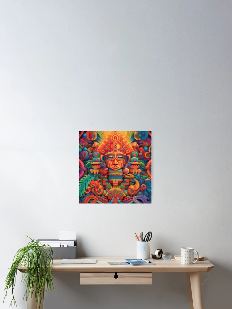 Thumbnail 2 of 3, Poster, Abstract Aztec Patterns designed and sold by Desfix.