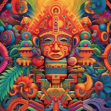 Artwork thumbnail, Abstract Aztec Patterns by Desfix