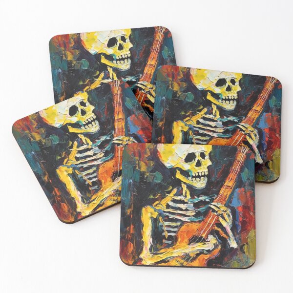 Item preview, Musical Bones: Acrylic Modern Art Skeleton Design V.14 designed and sold by Pexelpanoramas.