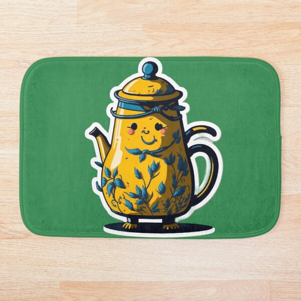 Item preview, Cute Yellow Teapot Character  designed and sold by TGAL2.