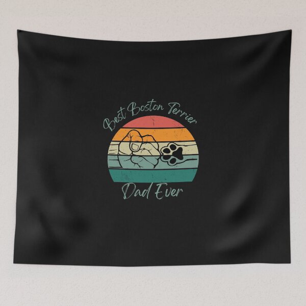 Item preview,  Retro Vintage Best Boston Terrier Dad Ever designed and sold by Clouth Clothing  ⭐⭐⭐⭐⭐.