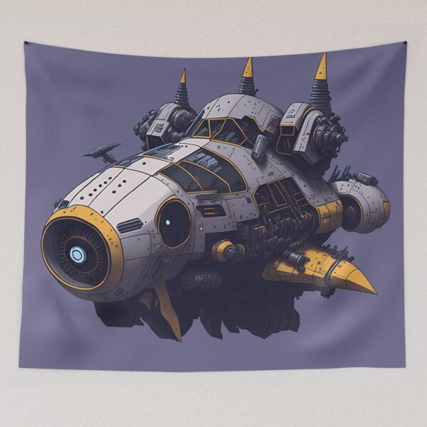 Item preview, Fancy Spaceship Rocket in the space designed and sold by K-Art-Design.